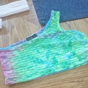 Love Multicolor Textured Top